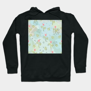 Flower Pattern Hoodie